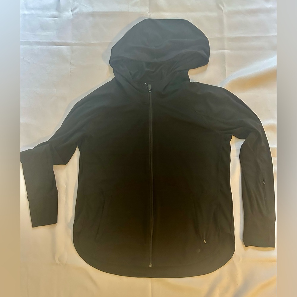 Athleta Lightweight Black Active Jacket with Hood